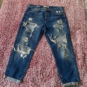 Bershka distressed vintage denim.
